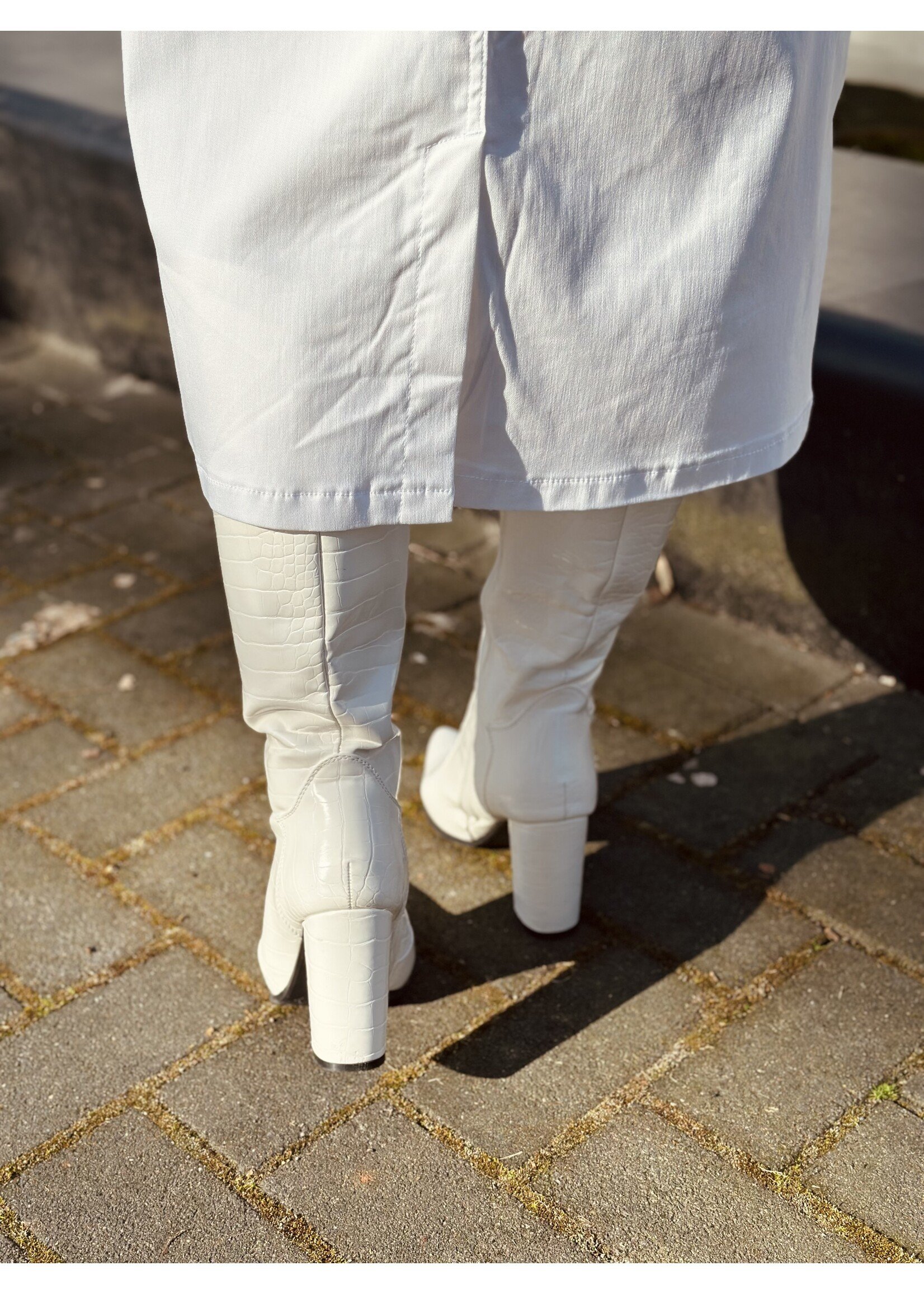 Ze-Ze Ze-Ze Amber long skirt white