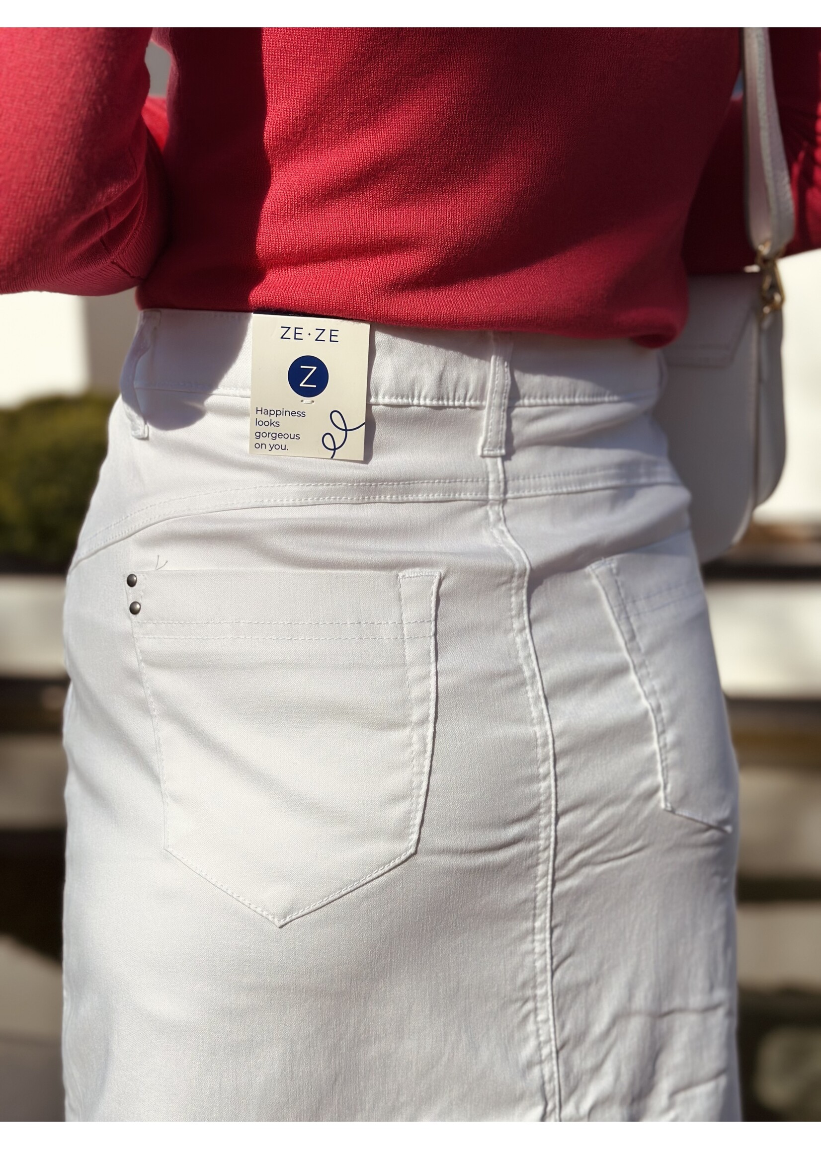 Ze-Ze Ze-Ze Amber long skirt white