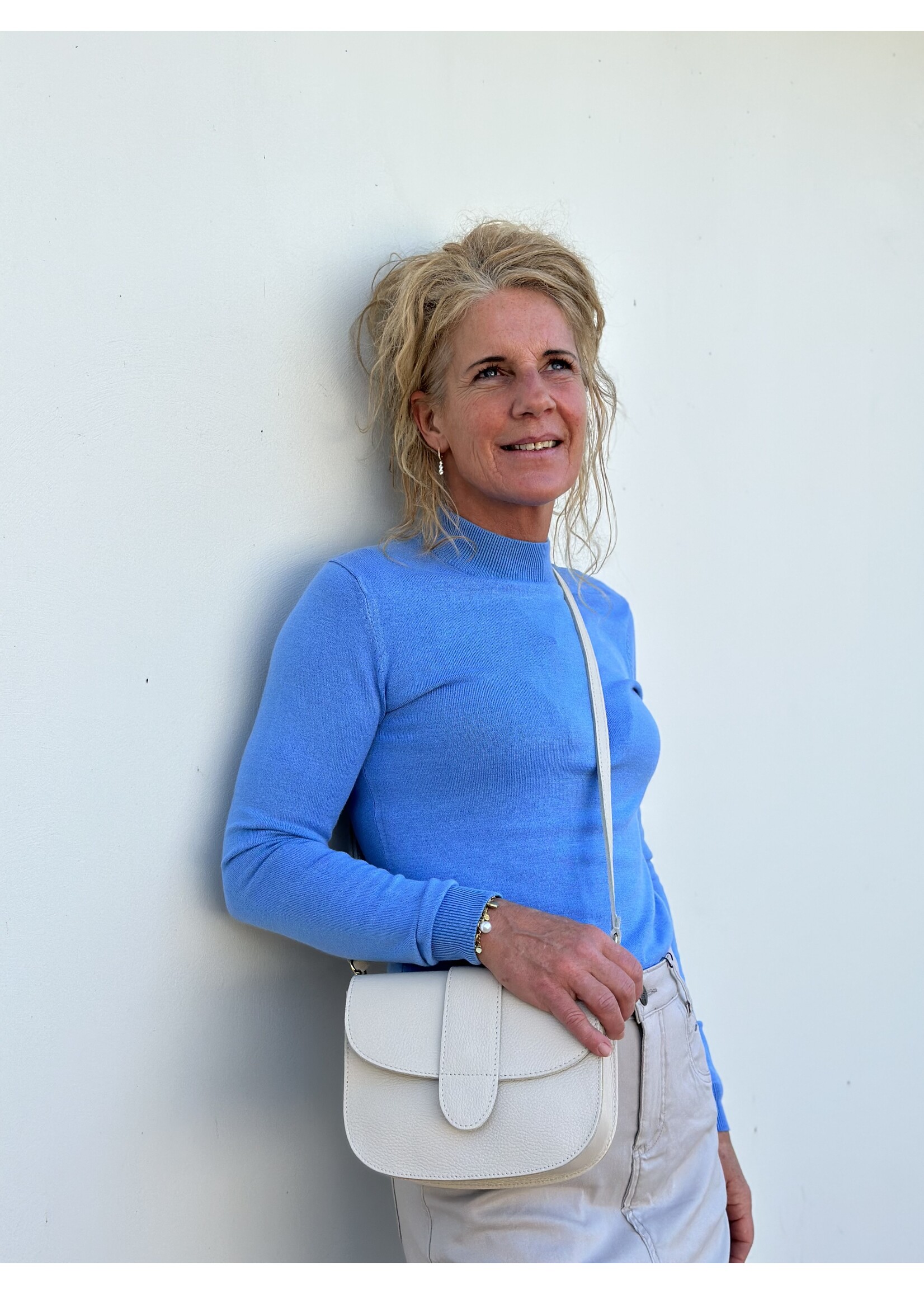 Ze-Ze Ze-Ze Rianne turtle top light blue