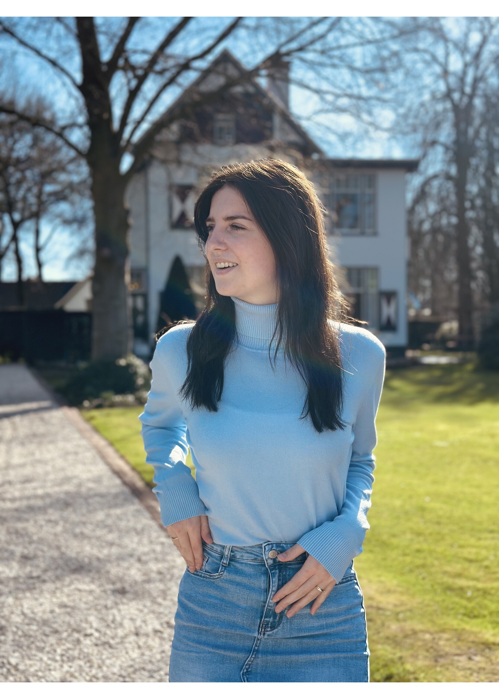 Roanne turtleneck light blue