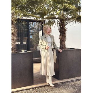 Gerlin long plissé skirt beige One Size