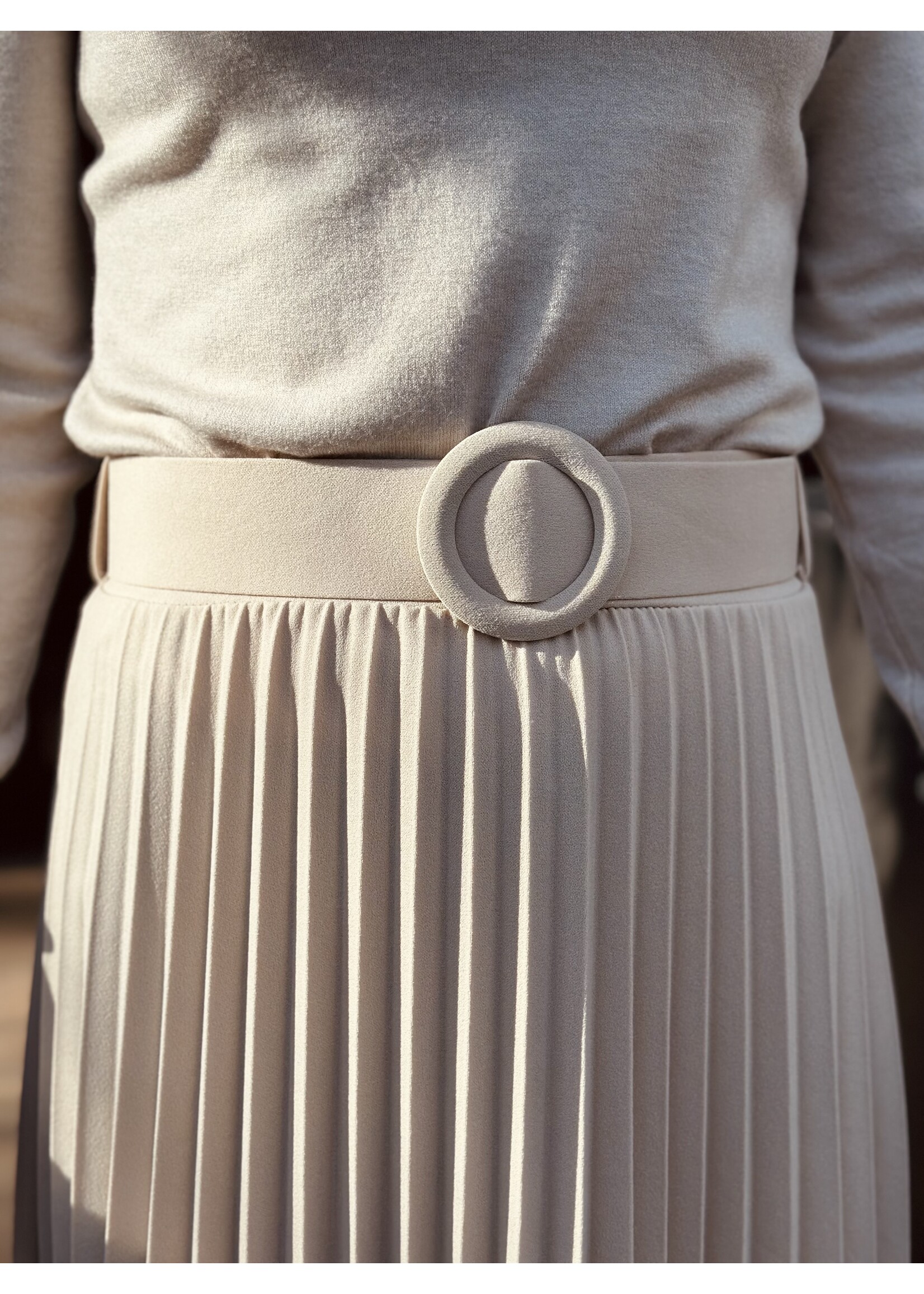 Gerlin long plissé skirt beige One Size