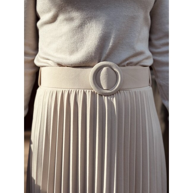 Gerlin long plissé skirt beige One Size