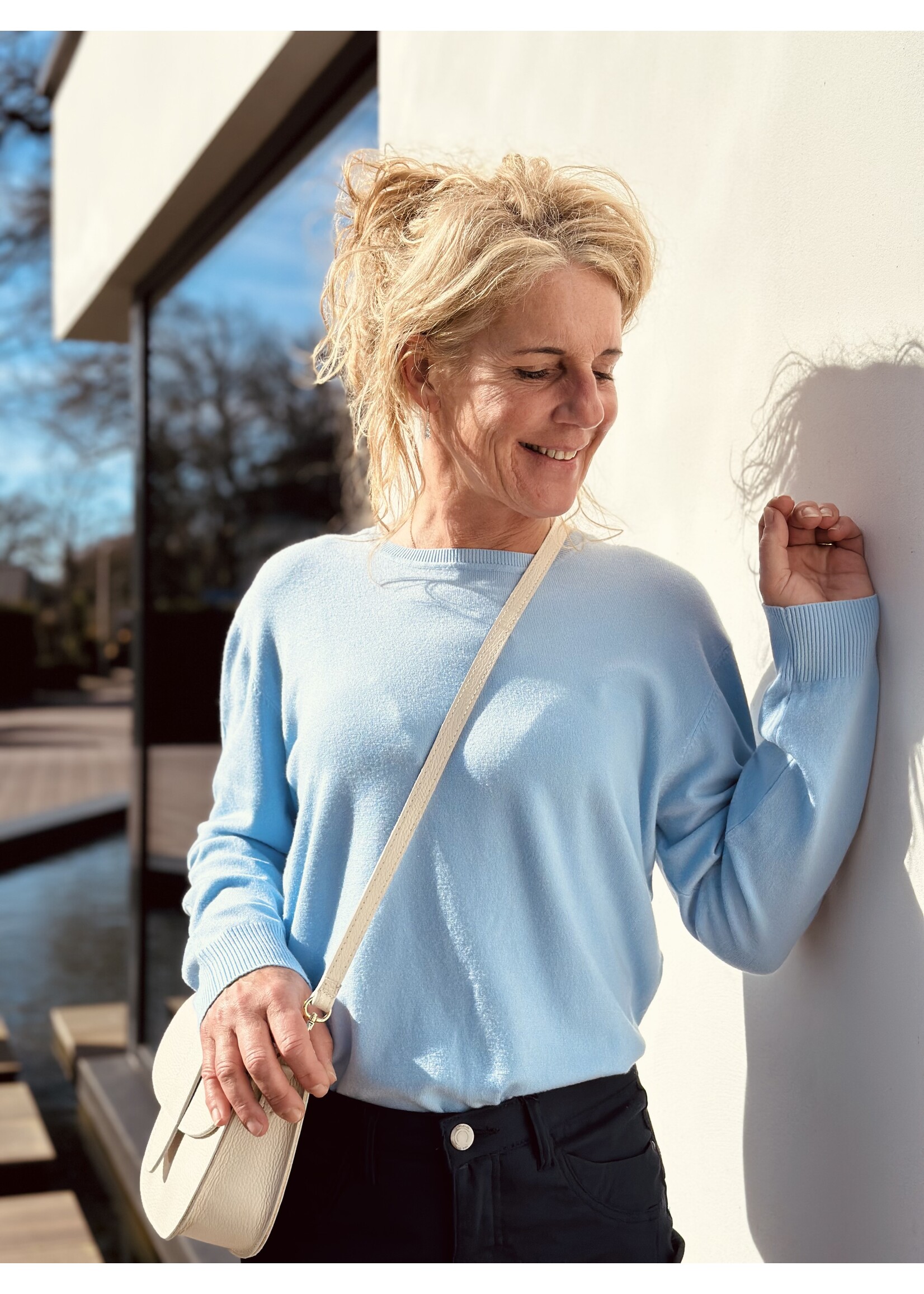 Hiske sweater light blue