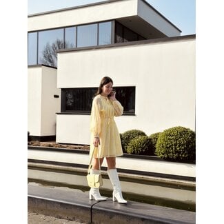 Smashed Lemon Smashed Lemon Jenna dress light yellow