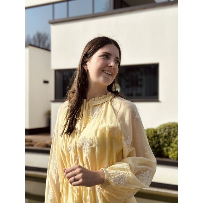 Smashed Lemon Smashed Lemon Jenna dress light yellow