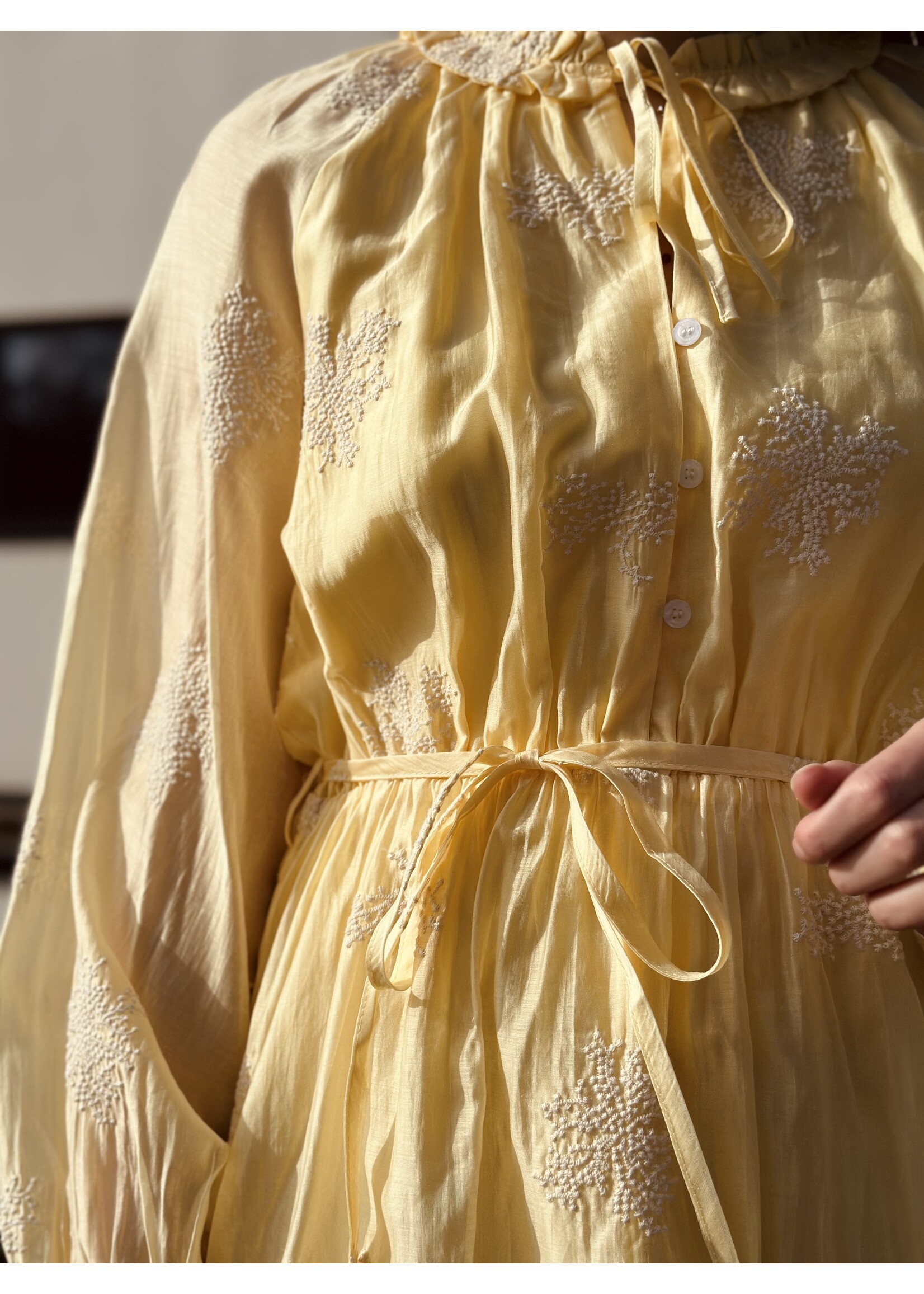 Smashed Lemon Smashed Lemon Jenna dress light yellow