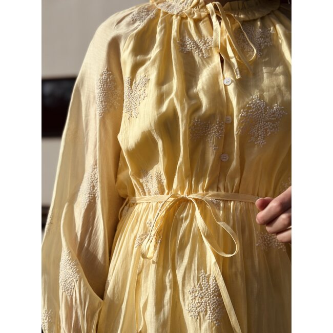 Smashed Lemon Smashed Lemon Jenna dress light yellow