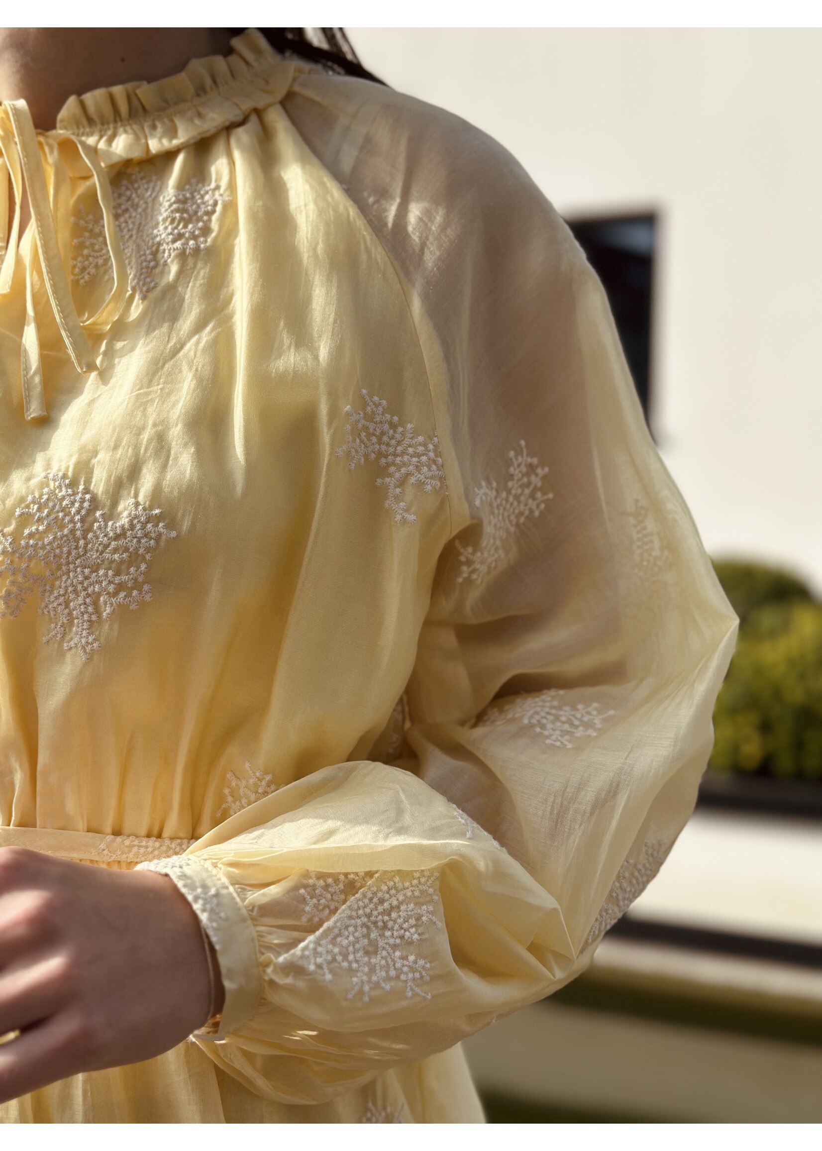 Smashed Lemon Smashed Lemon Jenna dress light yellow