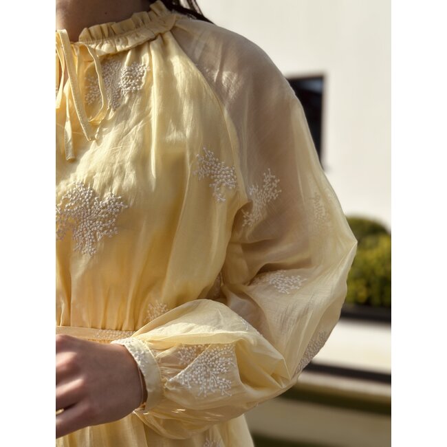 Smashed Lemon Smashed Lemon Jenna dress light yellow