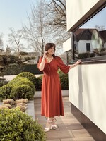 Smashed Lemon Smashed Lemon Claire long dress brique