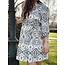 Smashed Lemon Smashed Lemon Hetty dress offwhite/blue print