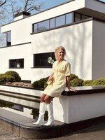 Isalinn dress flower print yellow