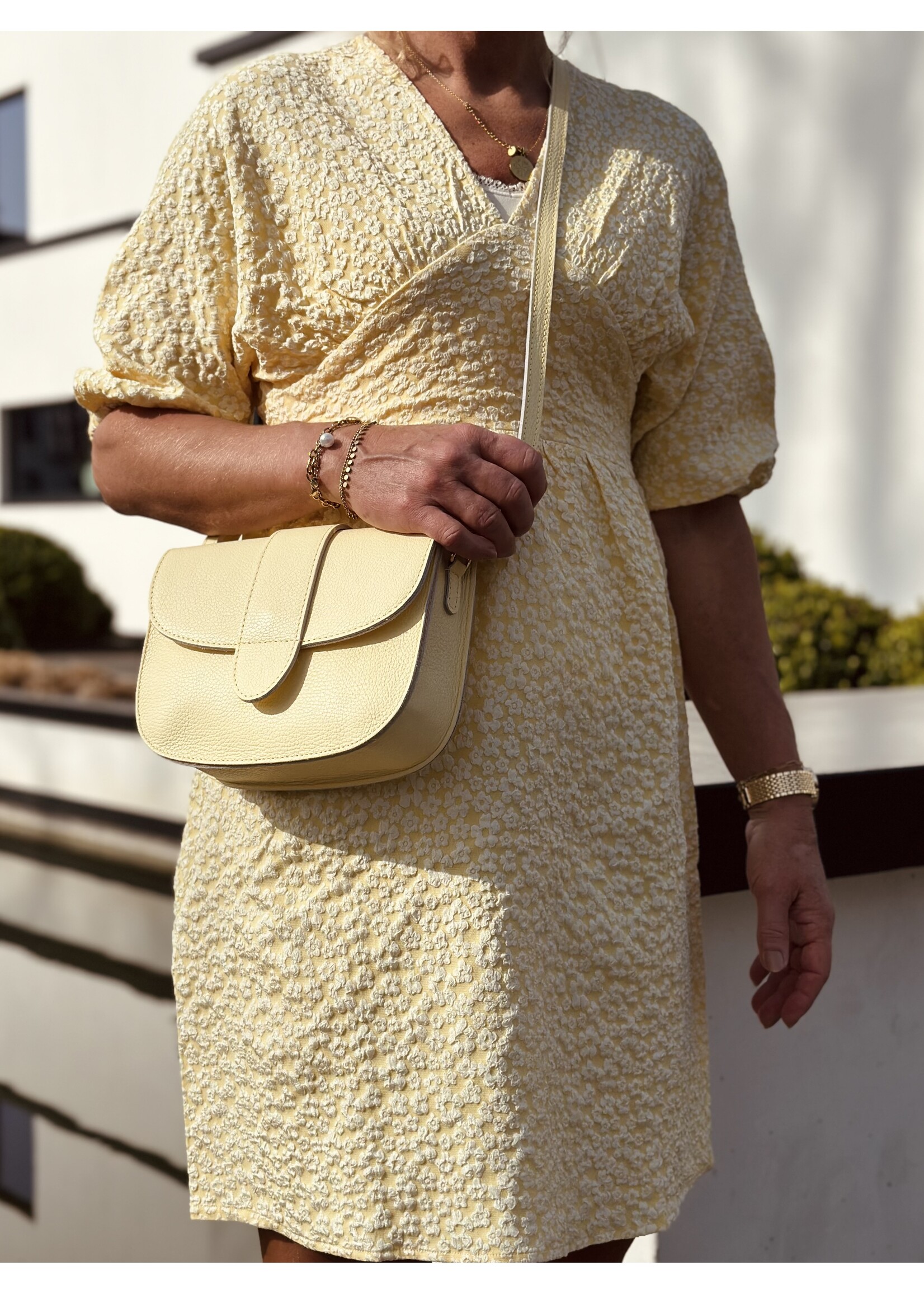 Isalinn dress flower print yellow