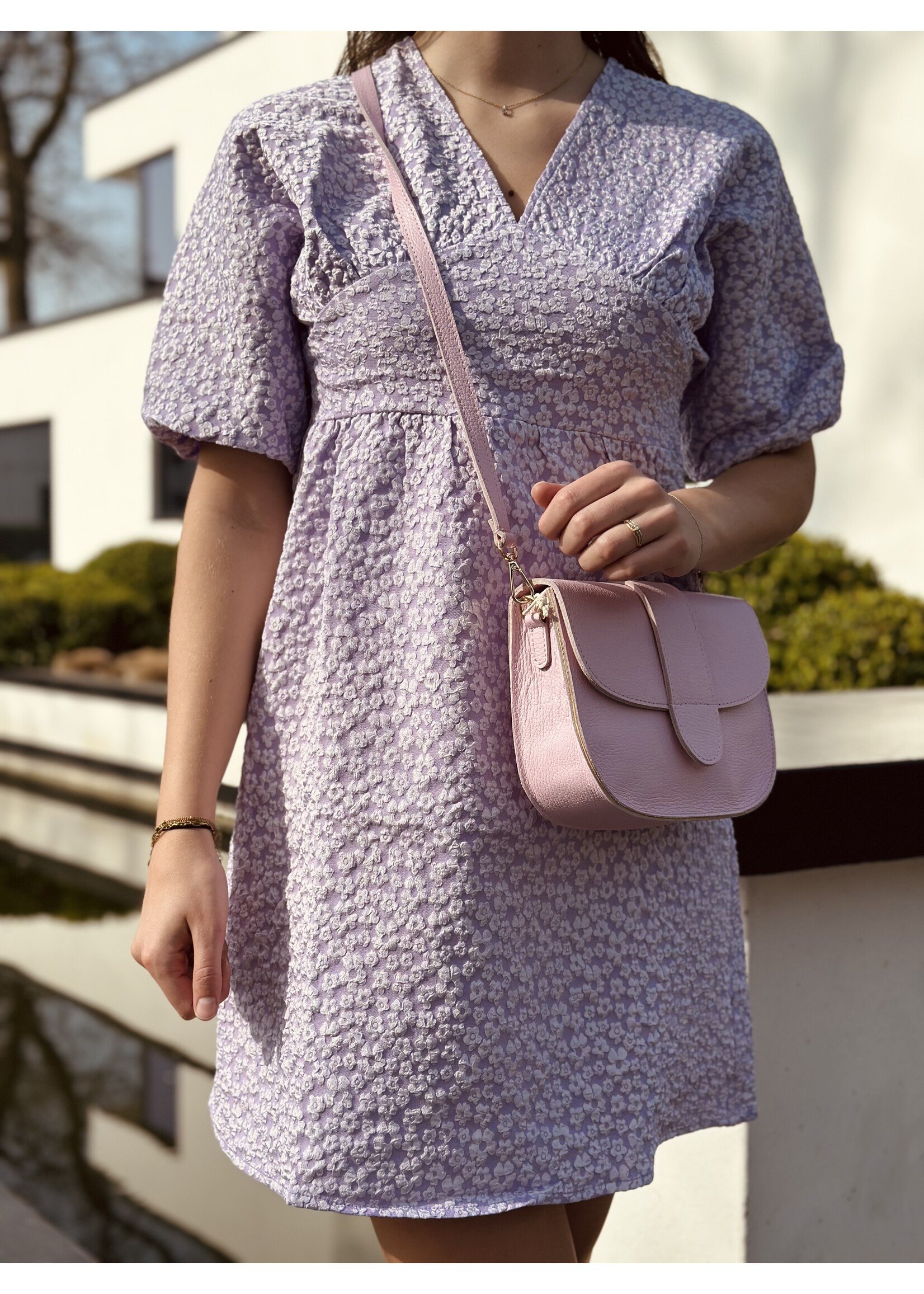 Isalinn dress flower print purple