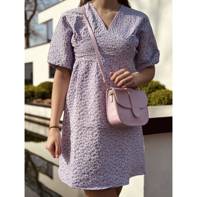 Isalinn dress flower print purple