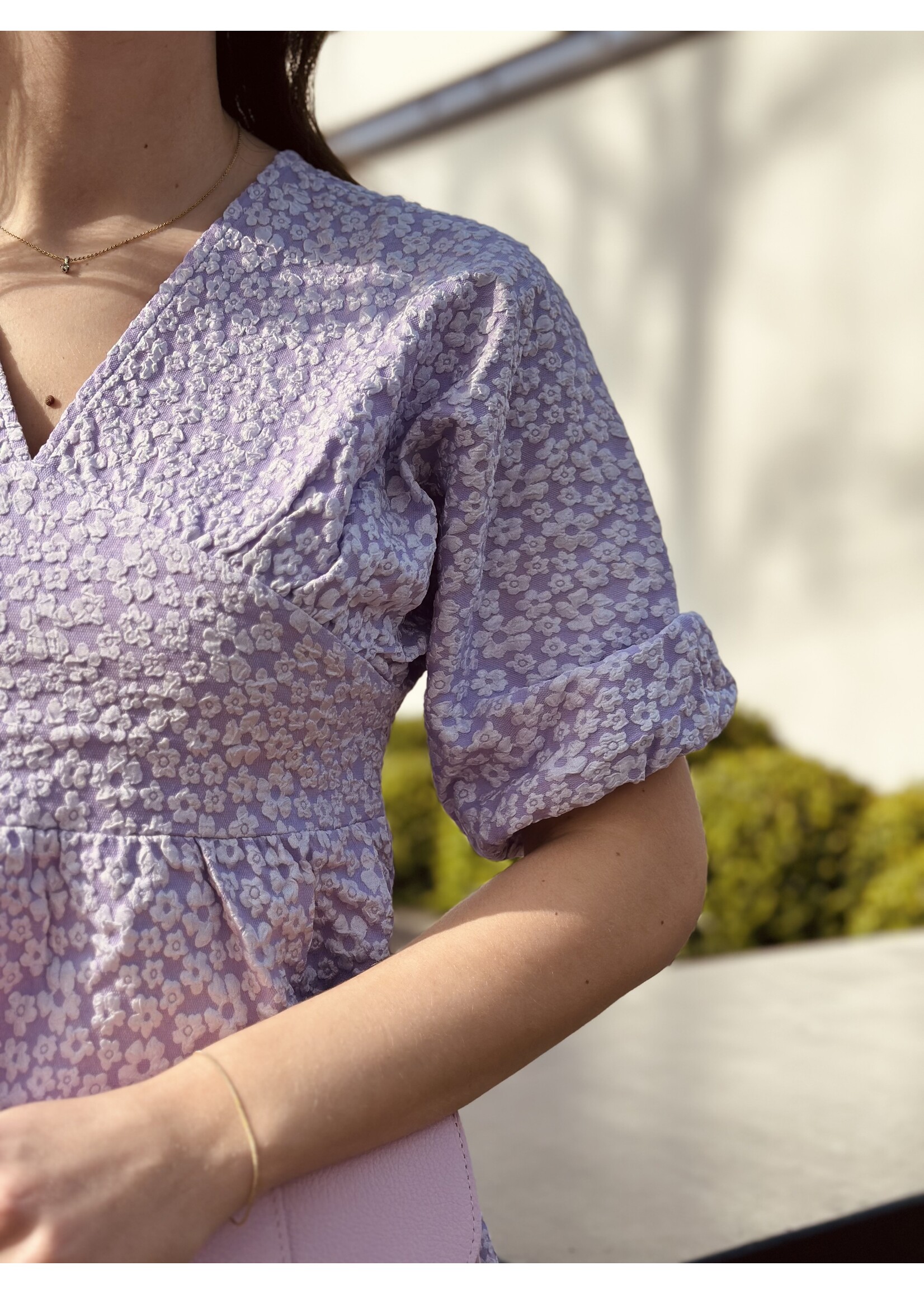 Isalinn dress flower print purple