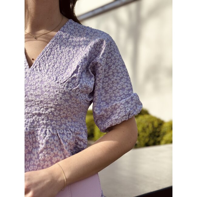 Isalinn dress flower print purple