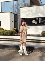 Isalinn dress flower print orange