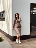 Rosien bodycon dress brown