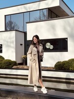 Sojanne long trenchcoat beige