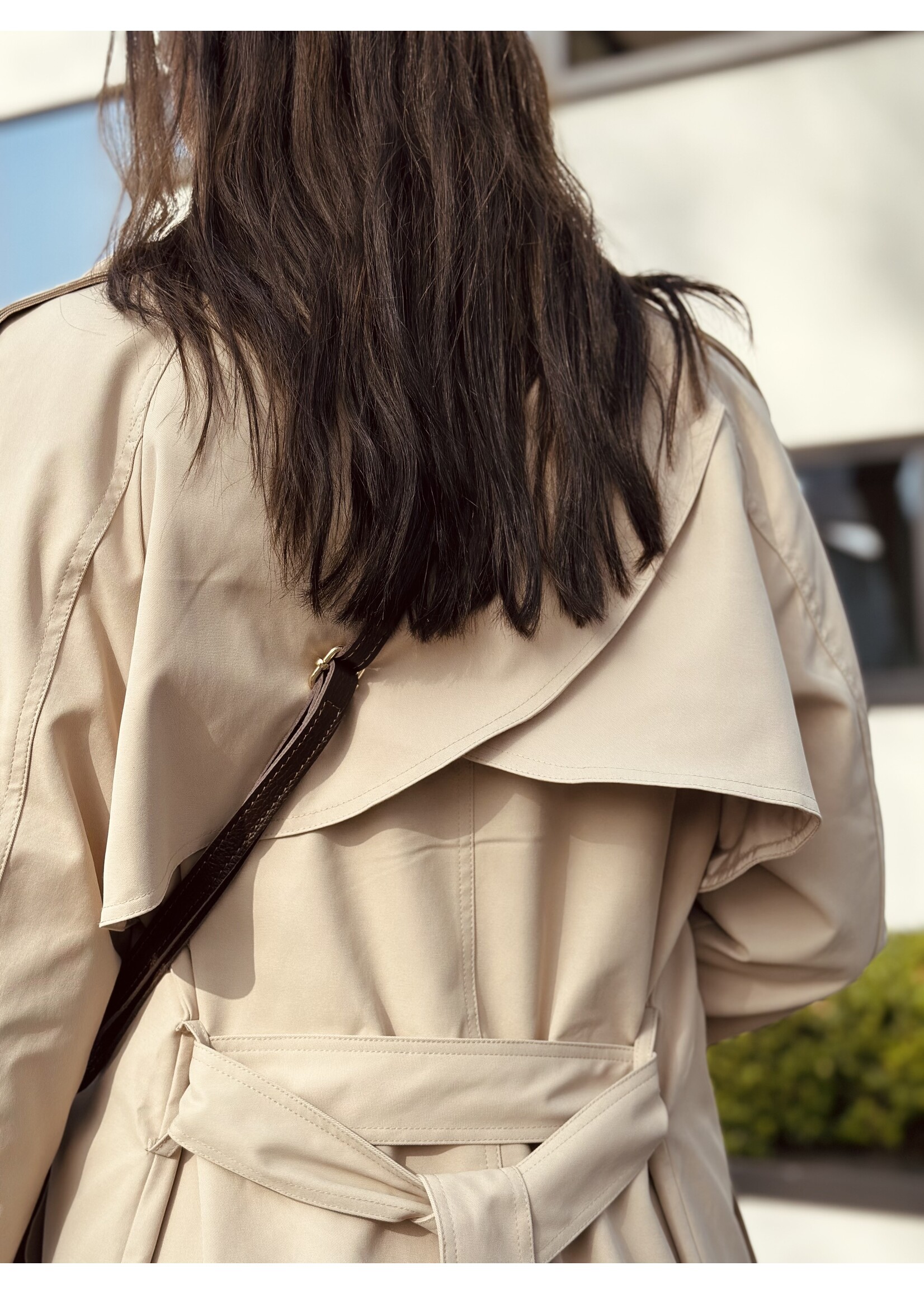 Sojanne long trenchcoat beige