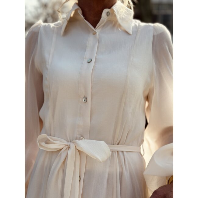 Larissa long dress beige