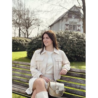 Milana bomber jacket beige
