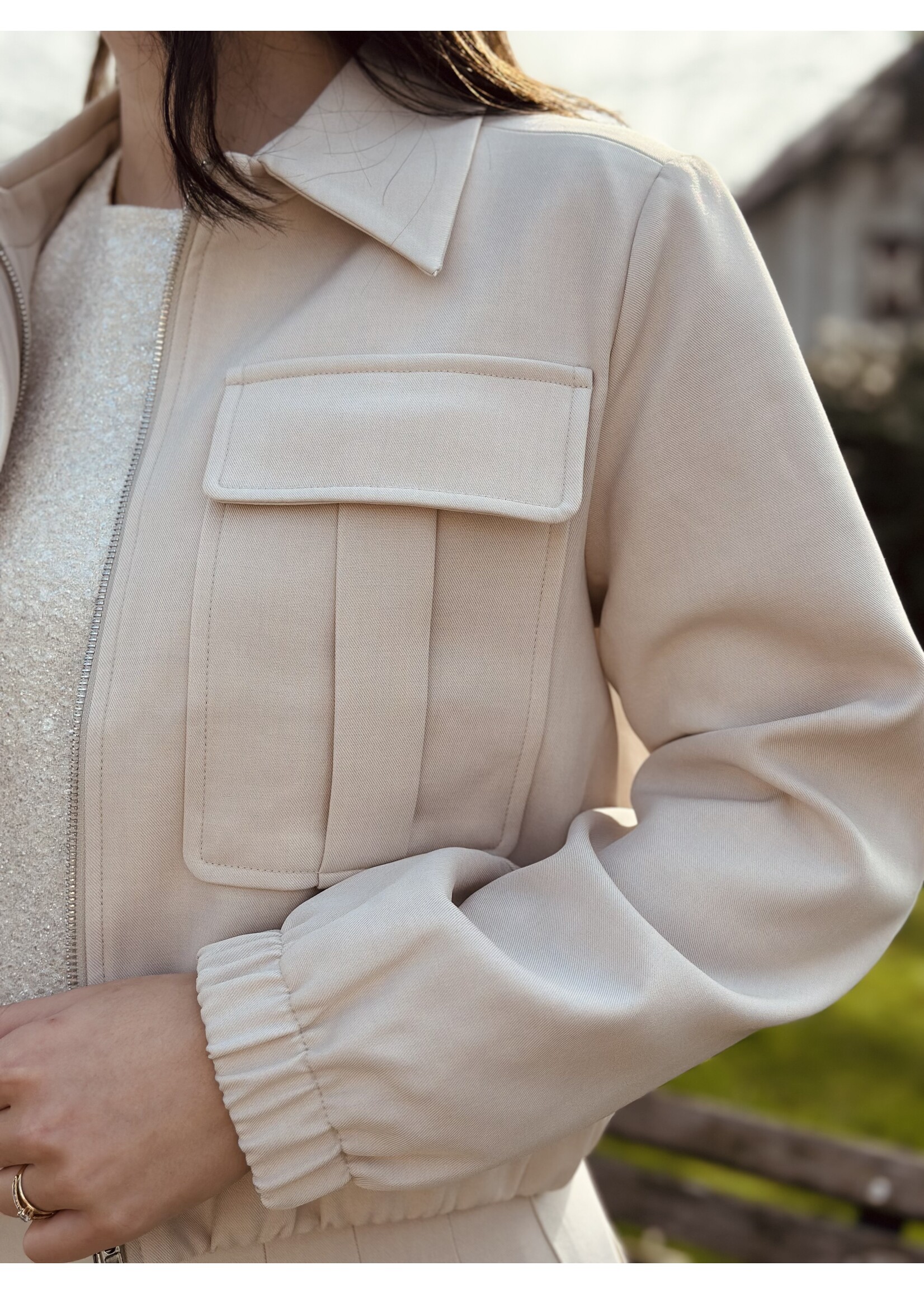 Milana bomber jacket beige