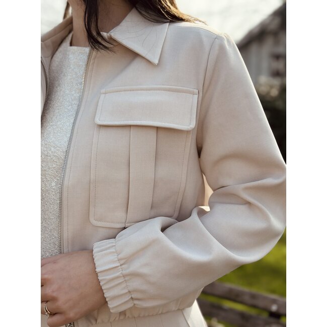 Milana bomber jacket beige