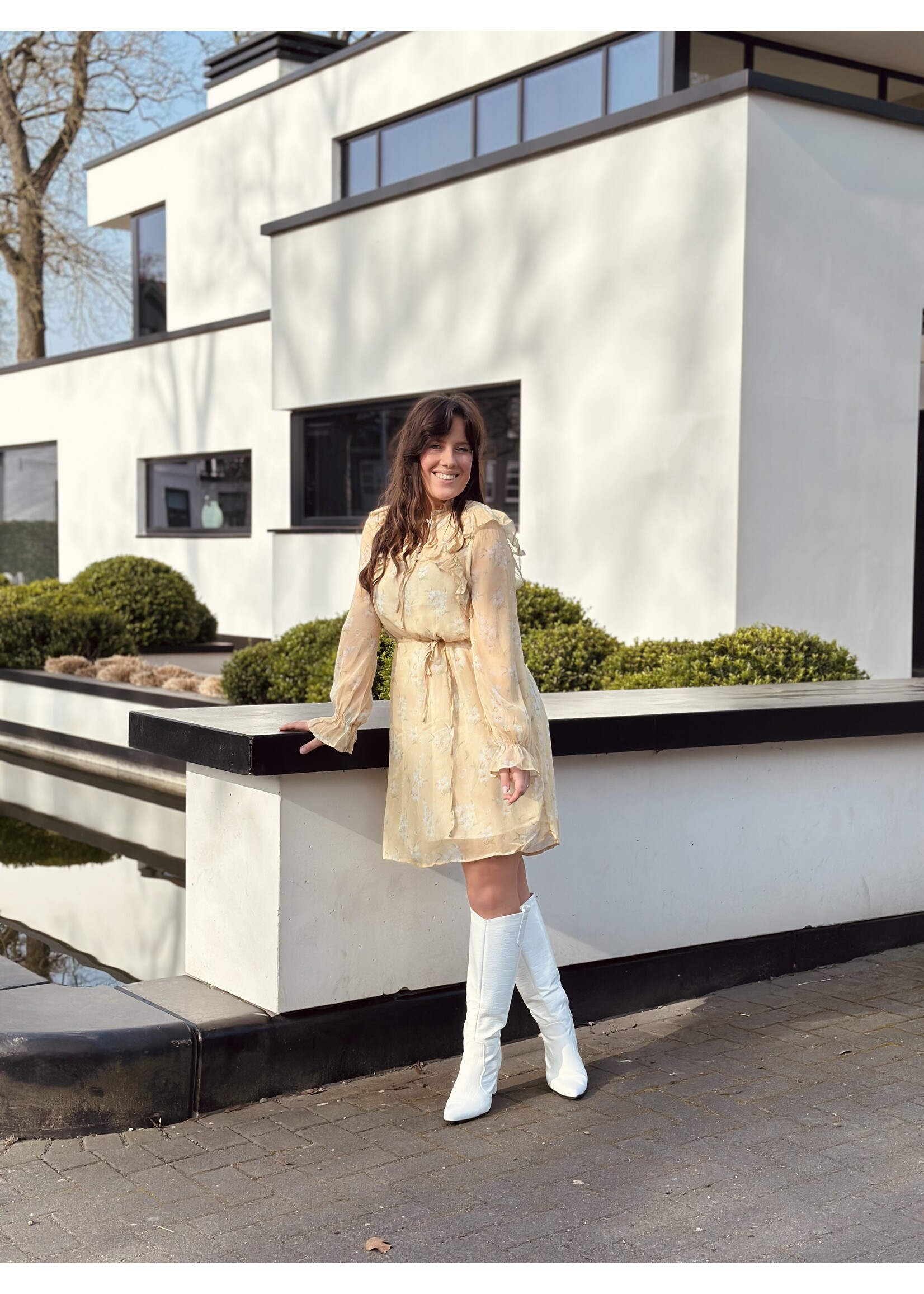 Noëlla dress flower print yellow