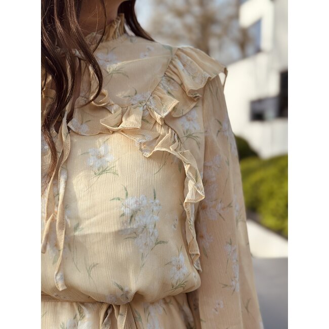 Noëlla dress flower print yellow