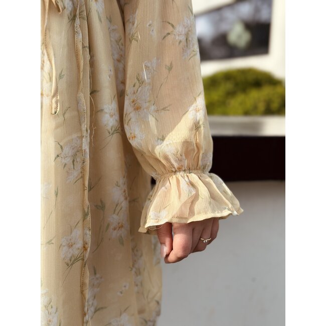 Noëlla dress flower print yellow