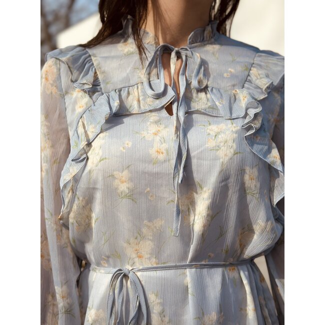 Noëlla dress flower print blue