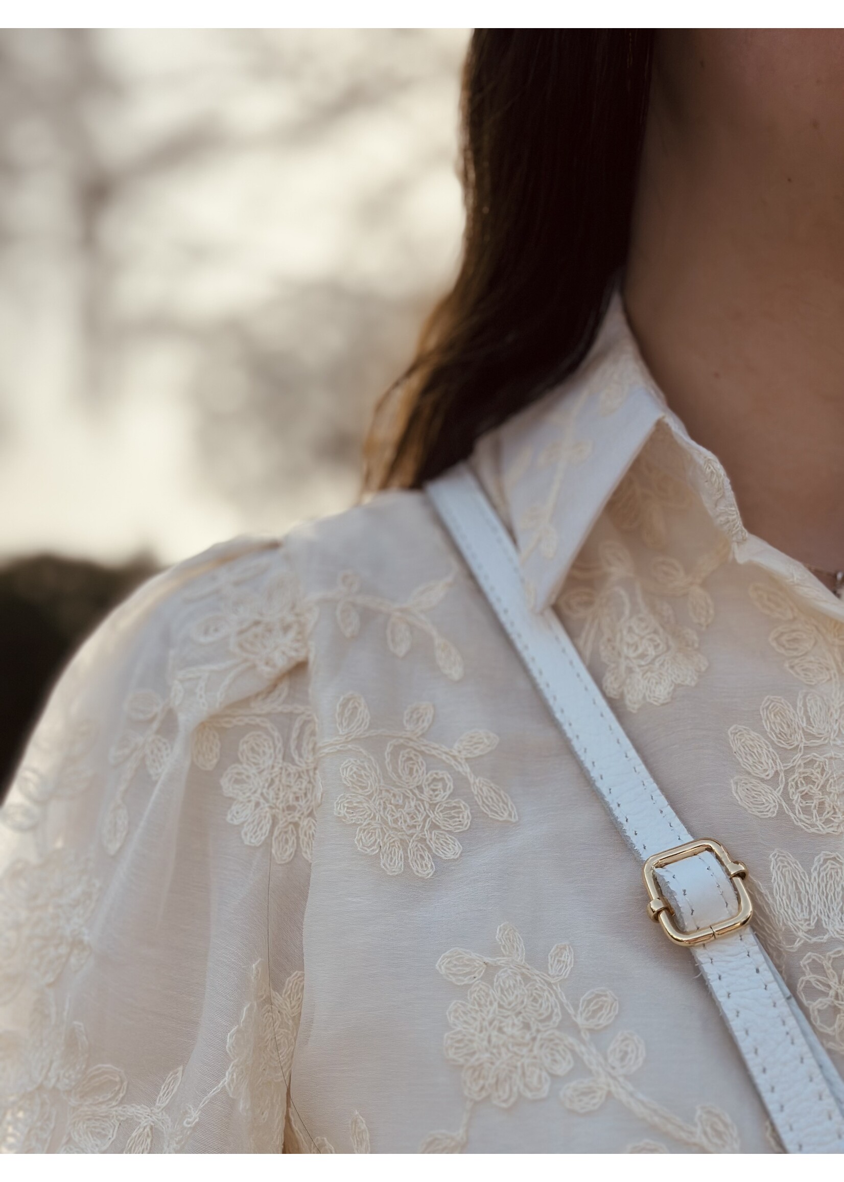 Irma dress ecru print One Size