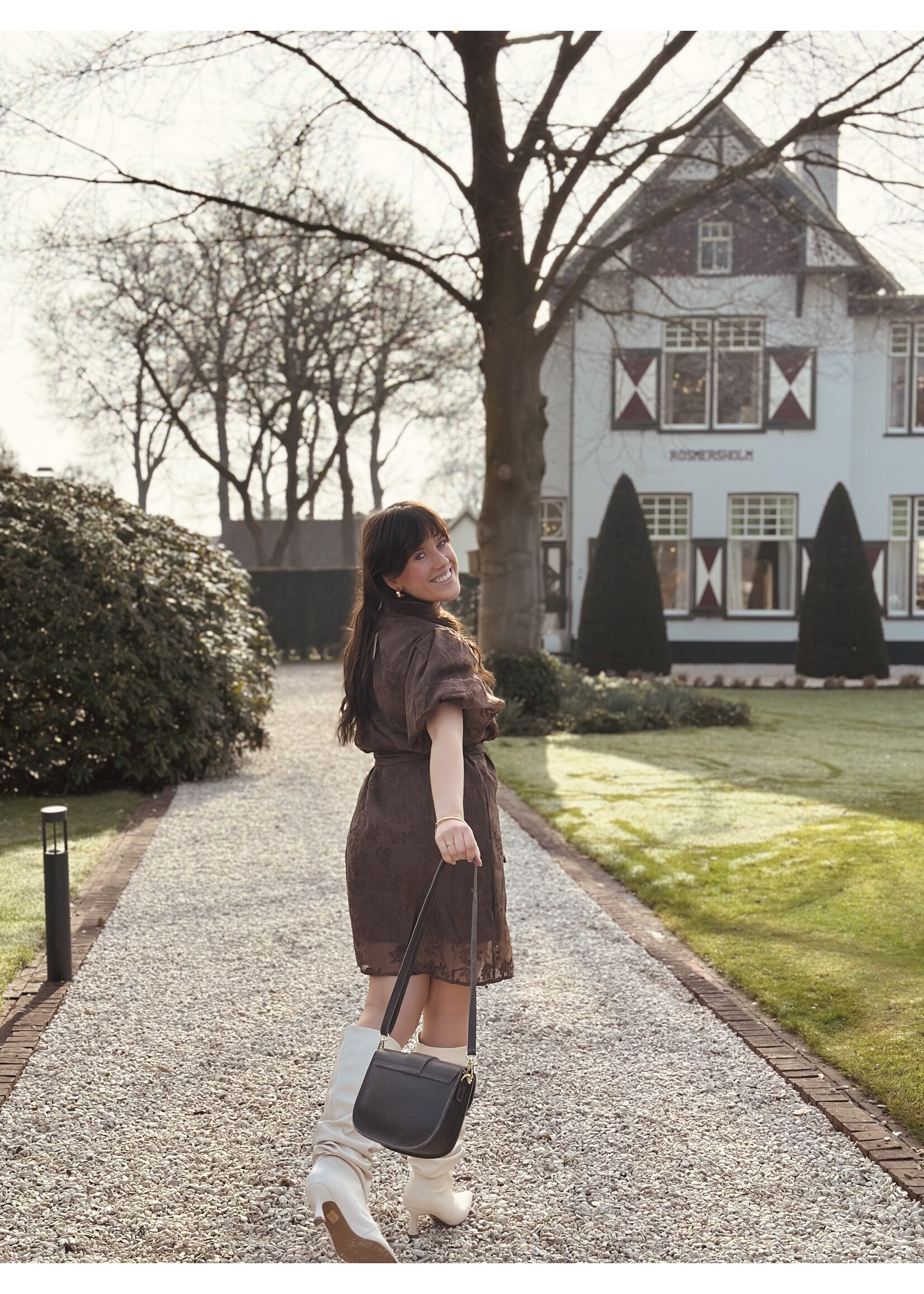 Irma dress brown print One Size