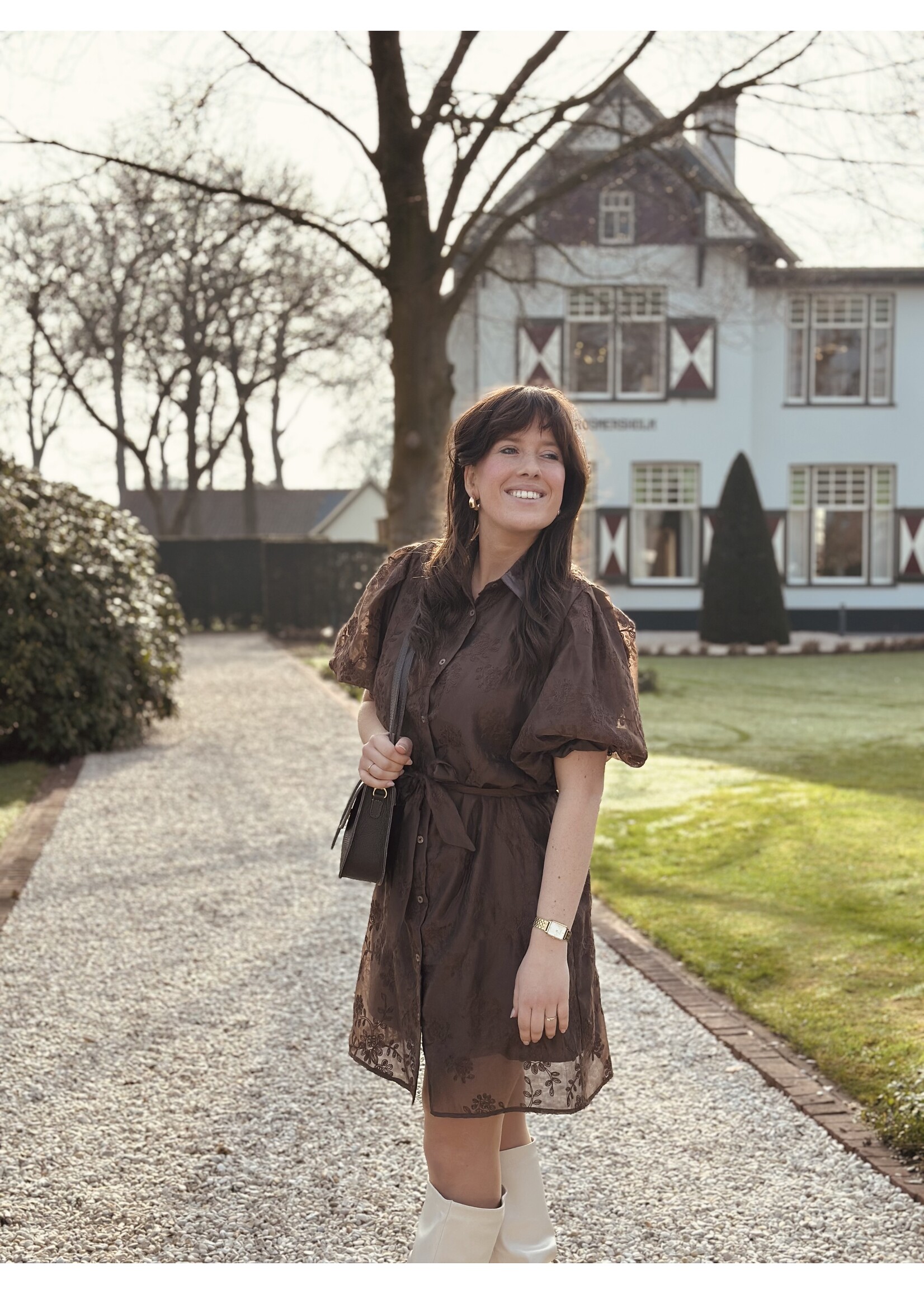 Irma dress brown print One Size