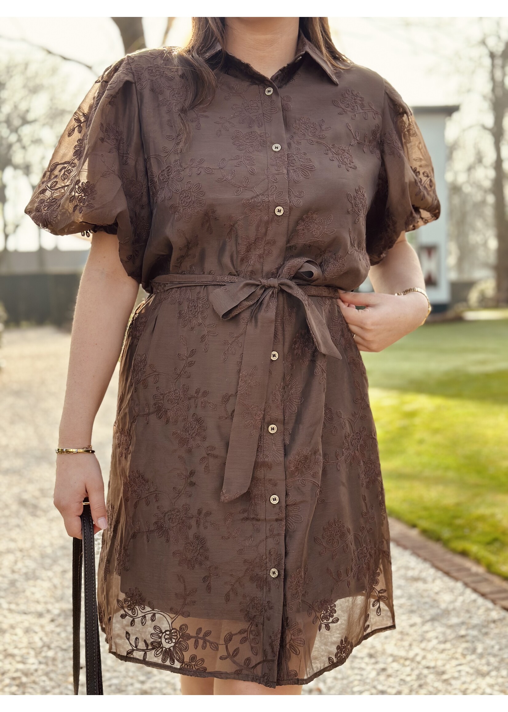 Irma dress brown print One Size