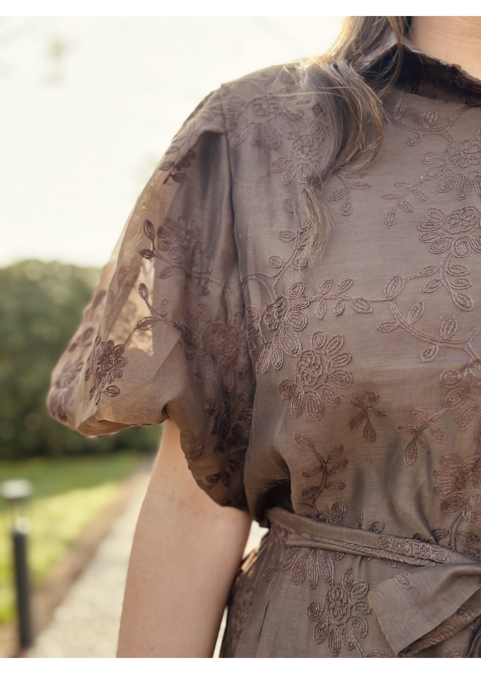 Irma dress brown print One Size