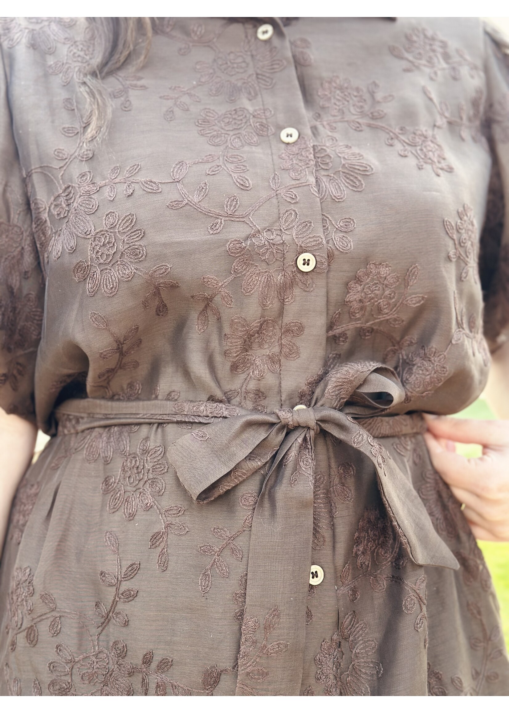 Irma dress brown print One Size