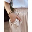 Louanna skirt beige satin look