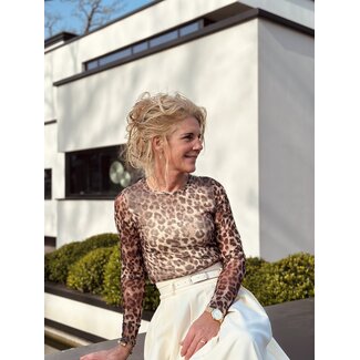 Mavey top beige print