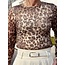 Mavey top beige print
