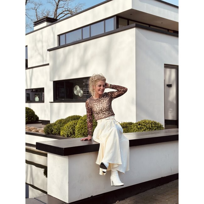 Mavey top beige print