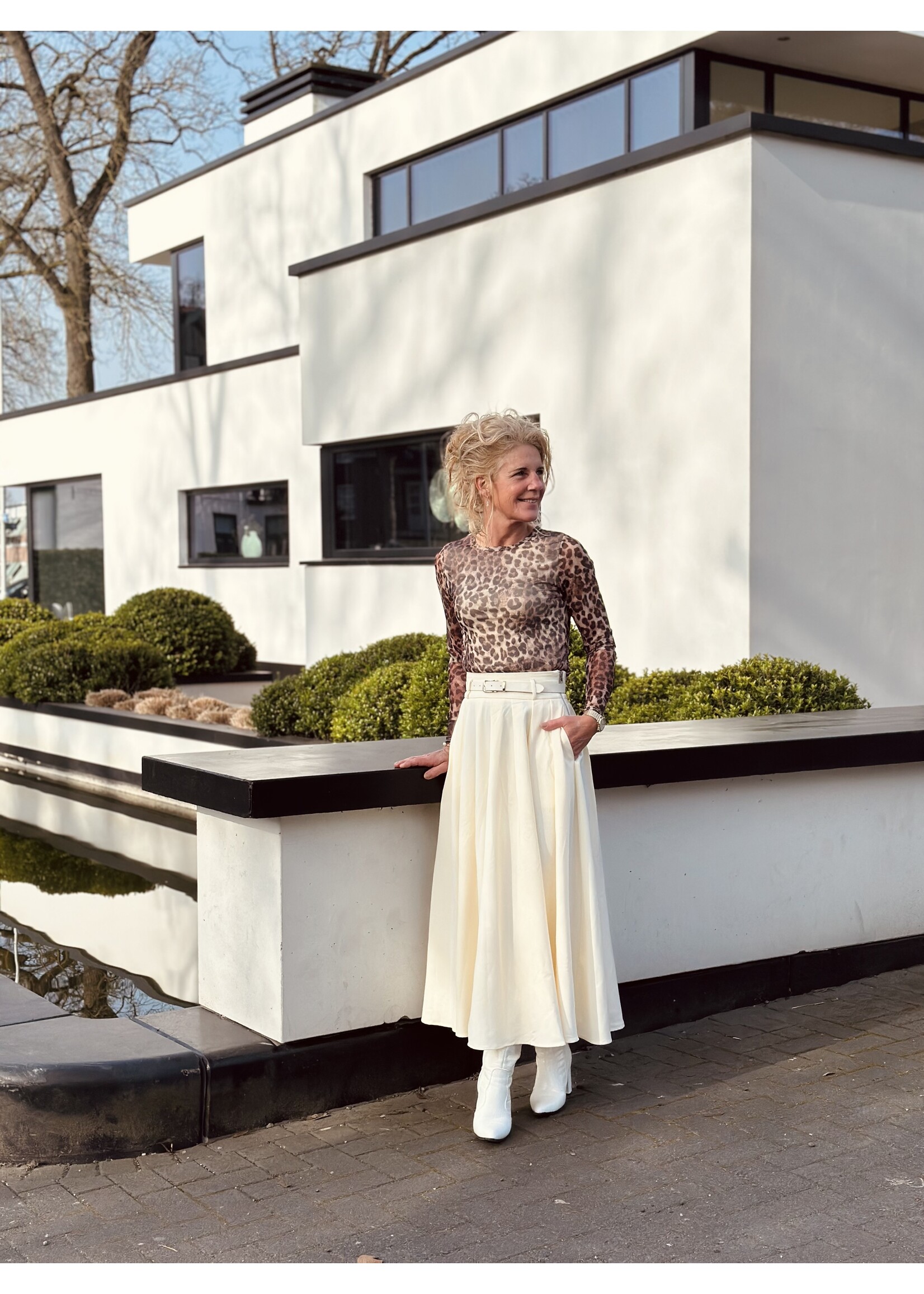 Meliana long skirt ecru