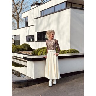 Meliana long skirt ecru