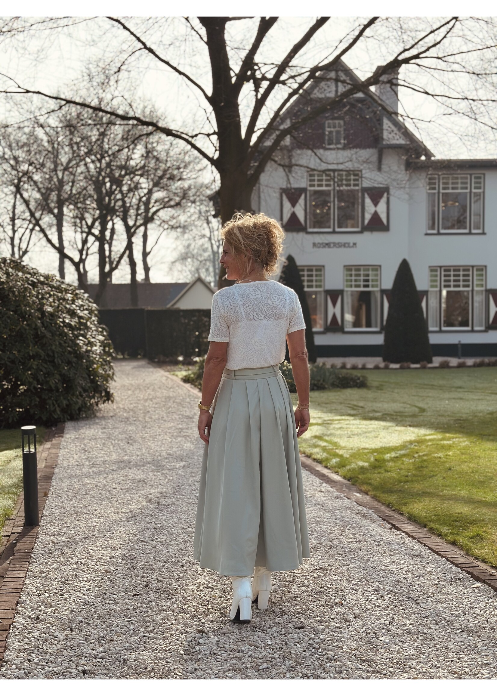 Meliana long skirt mint green