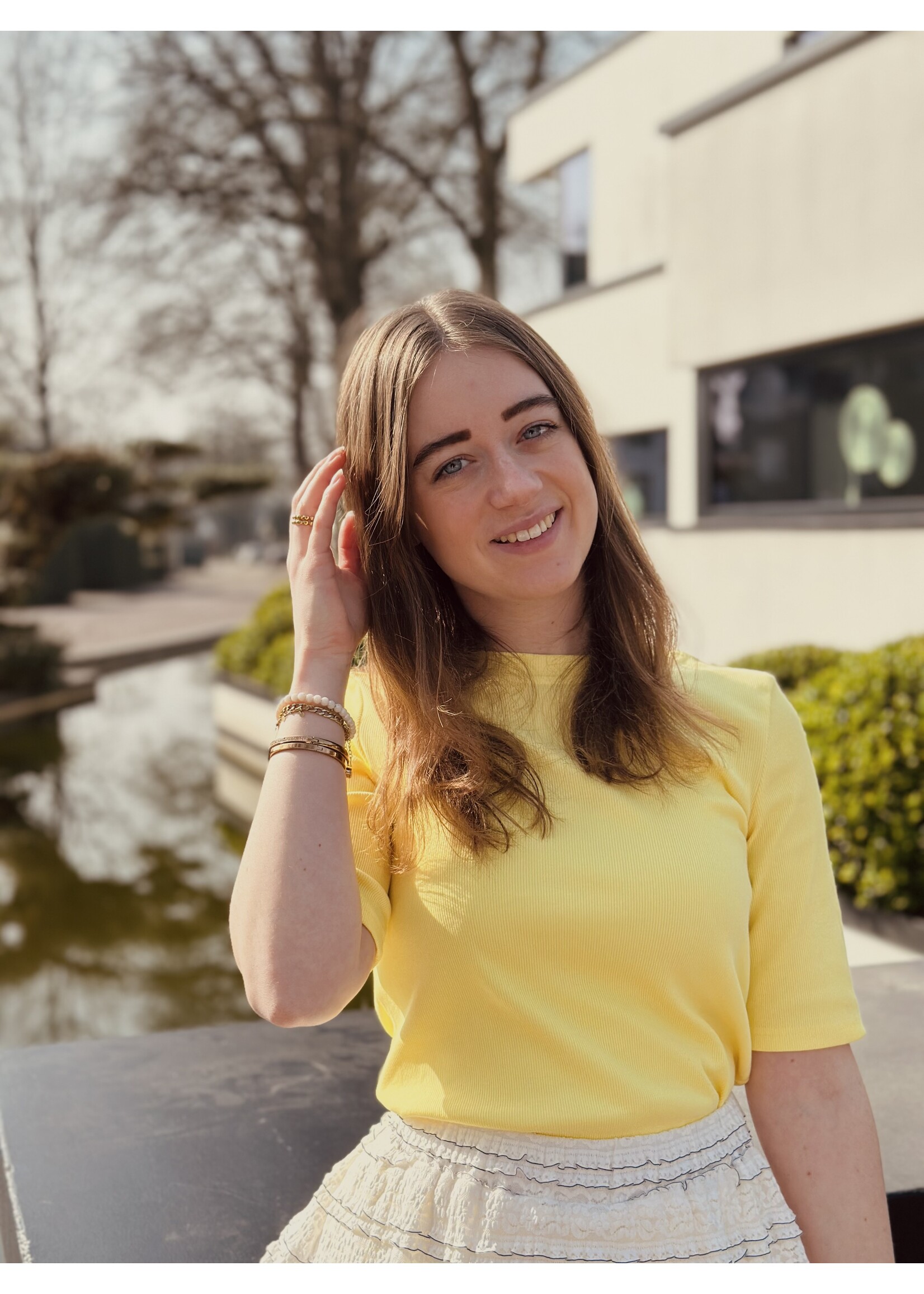 Lionora top yellow One Size