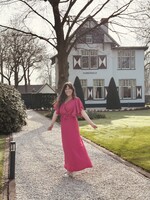 Jeanne long dress pink One Size