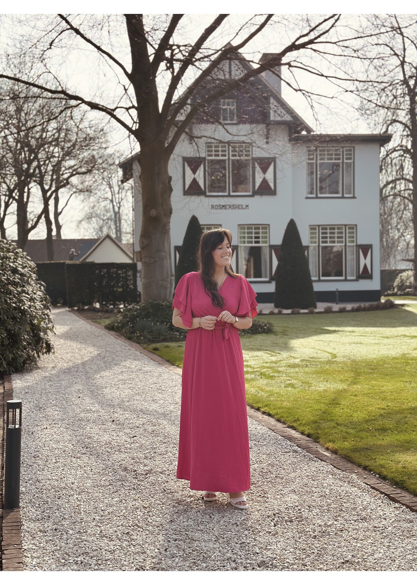 Jeanne long dress pink One Size